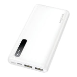 Bateria Externa Power Bank   8000, 2x Usb-A,  Blanco Logilink