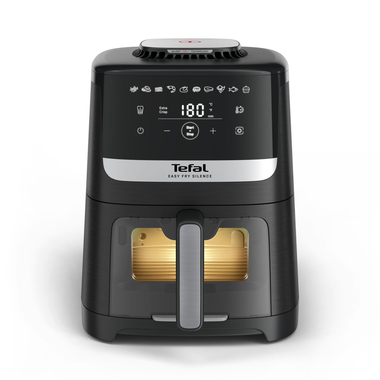 EAN 3045387293819 - Tefal Easy Fry Silence EY5568E0 freidora Sencillo 5 L Independiente Freidora de aire caliente Negro, Acer imagen 2