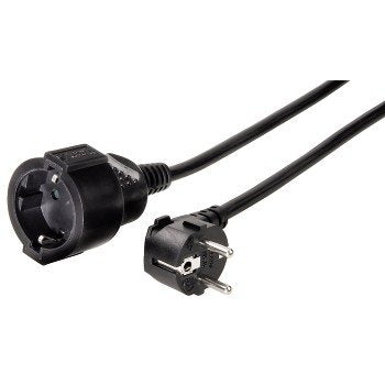 Hama Cable Extension Schucko 10m Negro