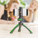 Mantona 21407 Tripode Smartphone/Cámara Digital 3 Pata(S) Negro, Verde