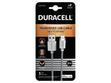 Duracell Duracell 2m Usb-A To Lightning Braided Para Apple Iphone/Ipad Lightning - White Usb7022w
