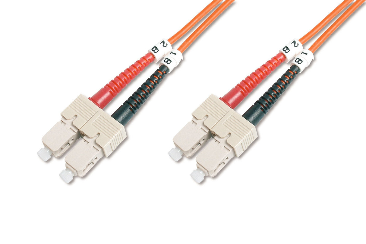 Digitus Dk-2522-01 Cable De Fibra Optica 1 M Om2 Sc Grey,Orange