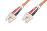 Digitus Dk-2522-01 Cable De Fibra Optica 1 M Om2 Sc Grey,Orange