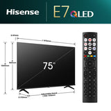 EAN 6942351402680 - Hisense 75E7NQ 190,5 cm (75") 4K Ultra HD Smart TV Wifi Negro 350 cd / m² imagen 2