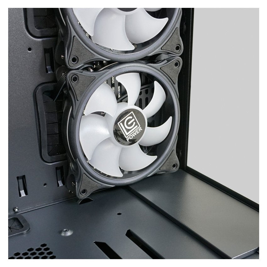 Caja Pc Lc-Power Midi Gaming 808b-On Skylla_x  +. 4 Ventilador