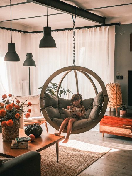 Amazonas Az-2030812 Silla Colgante Gris Pardo Silla Colgante Con Forma De Huevo