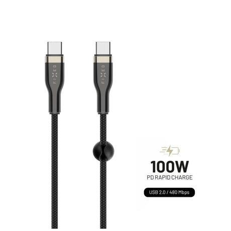 EAN 8591680147397 - FIXED FIXDB-CC12-BK cable USB USB 2.0 1,2 m USB C 4,8 Gbit/s 100 W Negro imagen 1