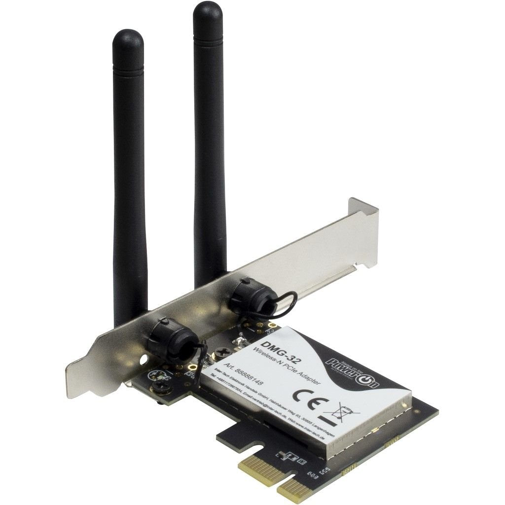 Inter-Tech Wi-Fi 5 Pcie Adapter Dmg-32 2dbi Antenna 650mbps Retail