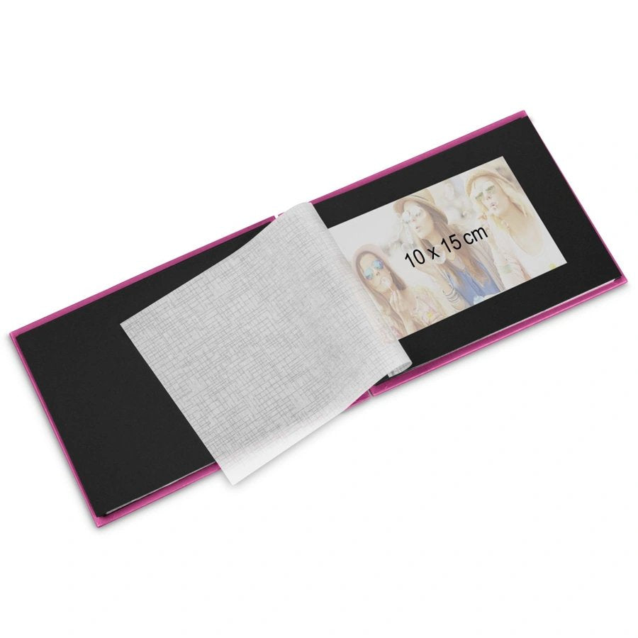 Hama  Fine Art  Spiral Grey 24x17 50 Black Pages 94884