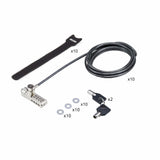 Startech 10-Pack Doppelzugriff Laptopschloss 2m Cableschloss Mit Schlussel Und Zahlenschloss