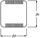 Busch Jaeger 2114-214 Placa Central F.Kühlteil F.Up-Drehdimmer Busch-Dimmer Blanco Alpino