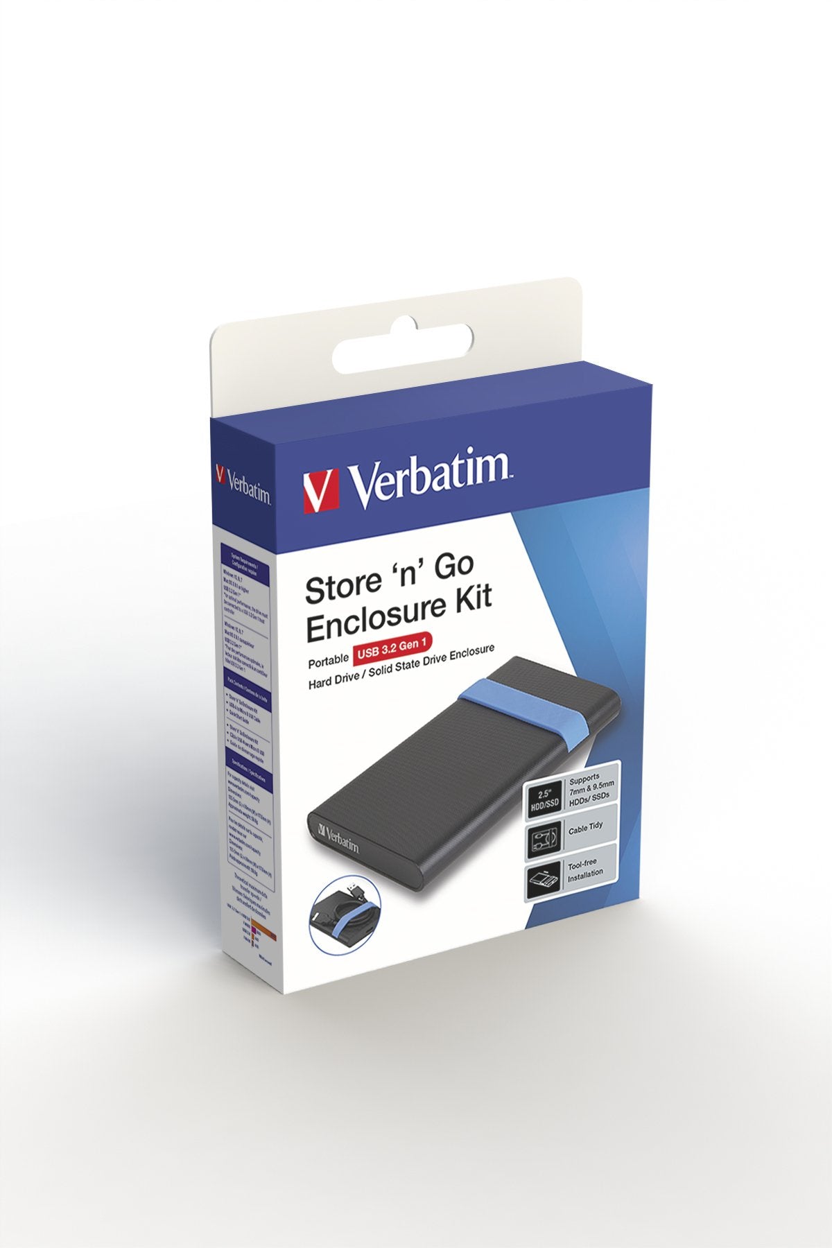 EAN 0023942531067 - Verbatim Store'N'Go Enclosure Kit Carcasa de disco duro/SSD Negro, Azul 2.5" imagen 4