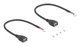 Delock Mini Pcie Adaptador Full Size A 2 X Usb 2.0 Typ-A Hembra 30 Cm