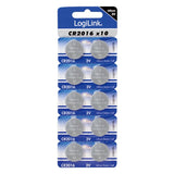 Logilink - Ultra Power Cr2016 Lithium Button Cell, 3v, 10pcs