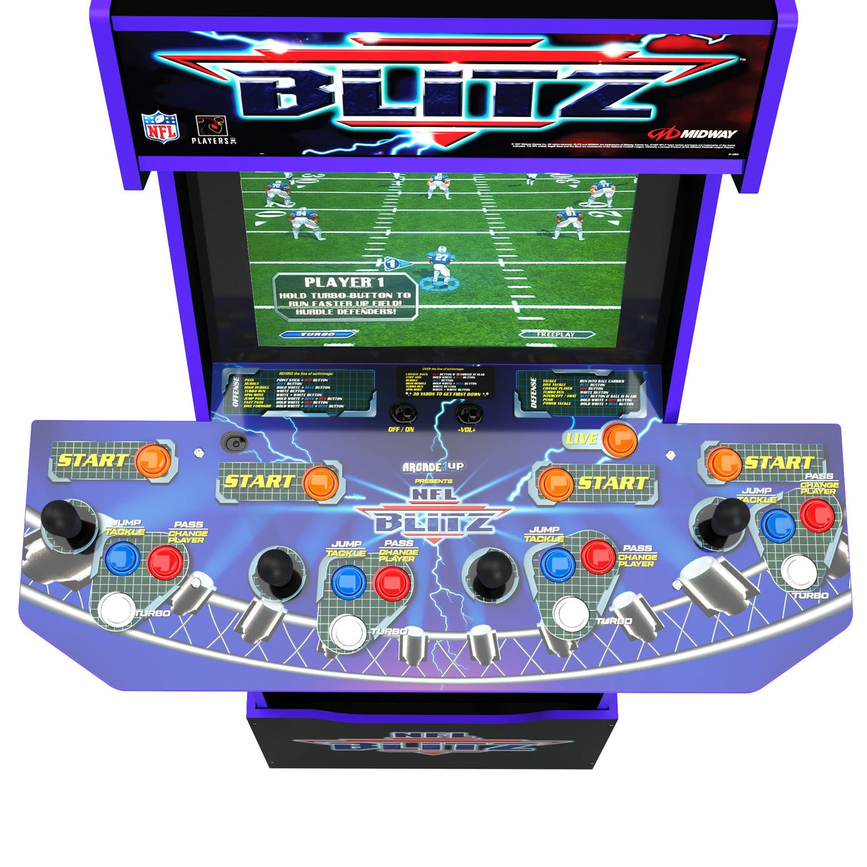 EAN 1220000277083 - Arcade1Up NFL Blitz Legends Arcade Game imagen 9