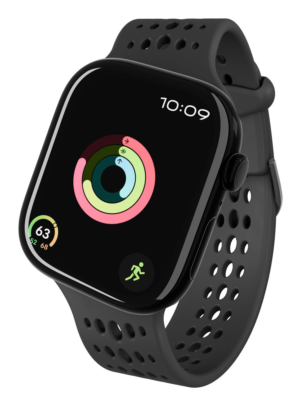 Decoded Silicone Ares O Strap For Apple Watch 40/42mm Black