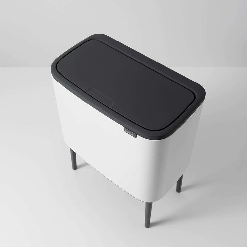 Brabantia Mülleimer Bo Touch Bin Weis, 11 + 23 L