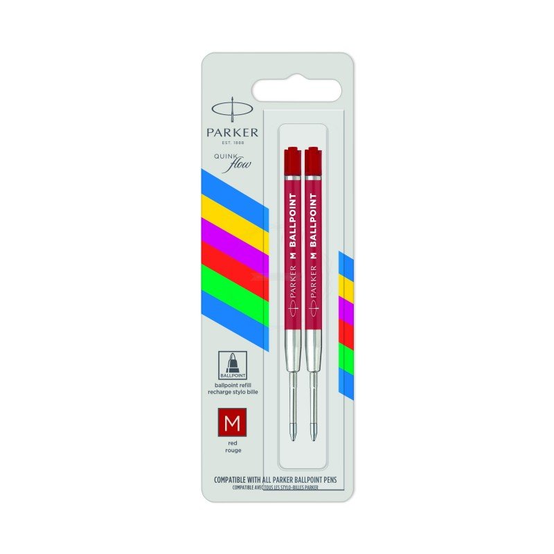 EAN 3026981665455 - Parker 2166545 Recambio de bolígrafo Medio Rojo 2 pieza(s) imagen 1
