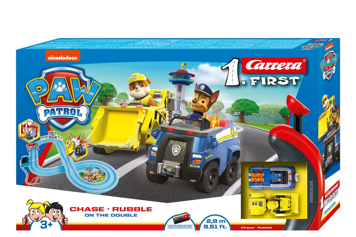 Carrera -  First Set - Paw Patrol - On The Double 2,9m (20063035)