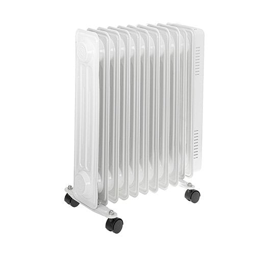 Calefactor Eléctrico Adler Ad 7817  Interior Blanco 2500 W Radiador De Aceite Eléctrico