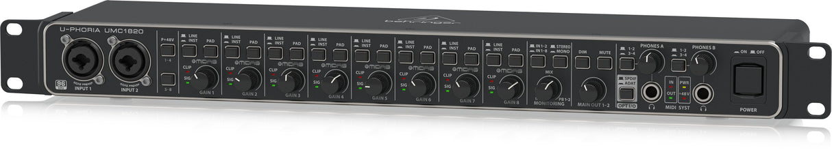 Behringer Umc1820 - Interfaz De Audio Usb