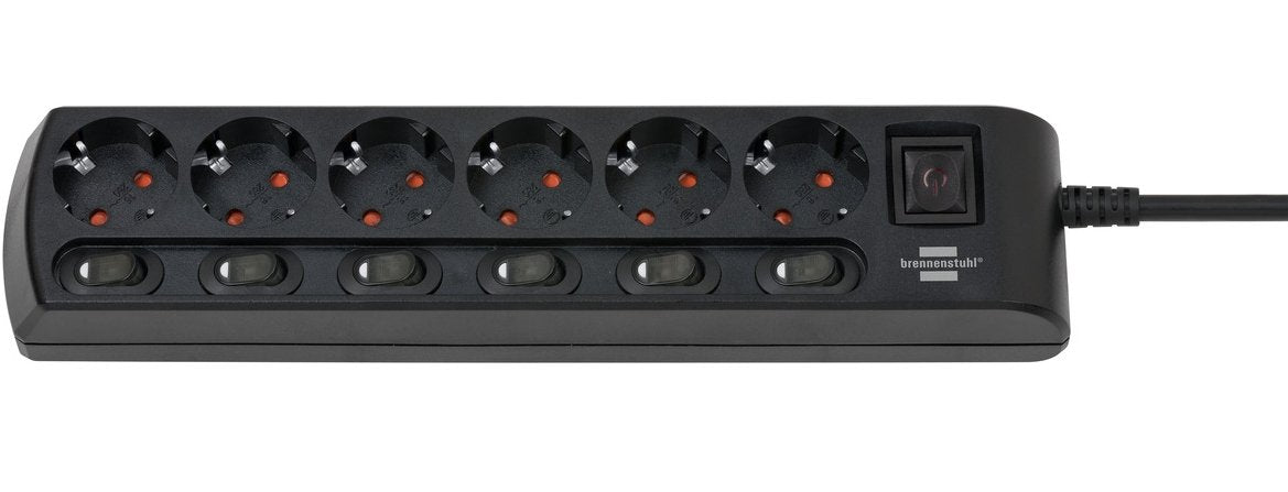 Brennenstuhl Regleta De 6 Vías Conmutable Individualmente 1153110116