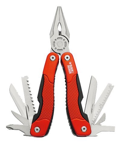 EAN 3253560281106 - Black & Decker BDHT0-28110 alicate multiherramienta 12 herramientas Negro, Rojo, Acero inoxidable imagen 1