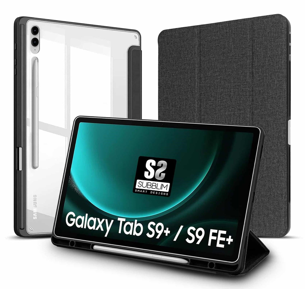 EAN 8436586742980 - SUBBLIM SUBCST-5SC510 funda para tablet 31,5 cm (12.4") Folio Negro, Transparente imagen 1
