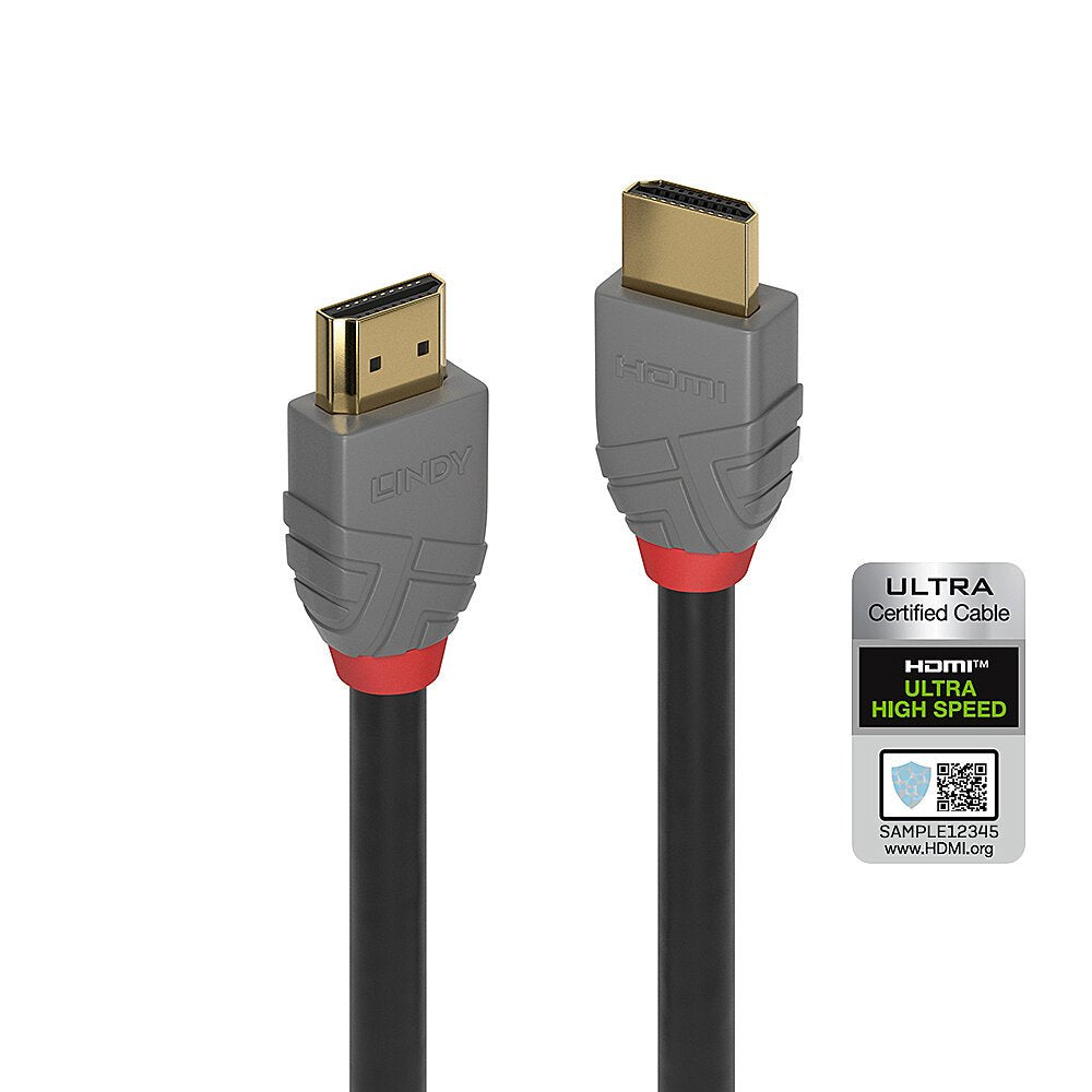 Lindy Cable Hdmi Ultra High Speed 2m, Anthra Line
