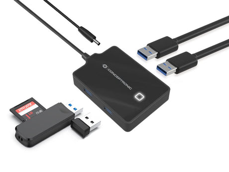 EAN 4015867226896 - Conceptronic HUBBIES11BP base para portátil y replicador de puertos USB 3.2 Gen 1 (3.1 Gen 1) Type-A Negr imagen 4