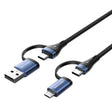 EAN 6922794774841 - Vention CTLLF cable USB USB 2.0 1 m USB A/USB C USB C/Micro-USB B 0,48 Gbit/s 100 W Azul imagen 1
