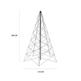 EAN 8721022290973 - Hombli HBCT-0121 árbol de navidad artificial Con luces incorporadas imagen 3