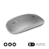 Ratón Inalámbrico Por Bluetooth Subblim Dual Flat Batería Recargable  Hasta 1600 Dpi  Plata