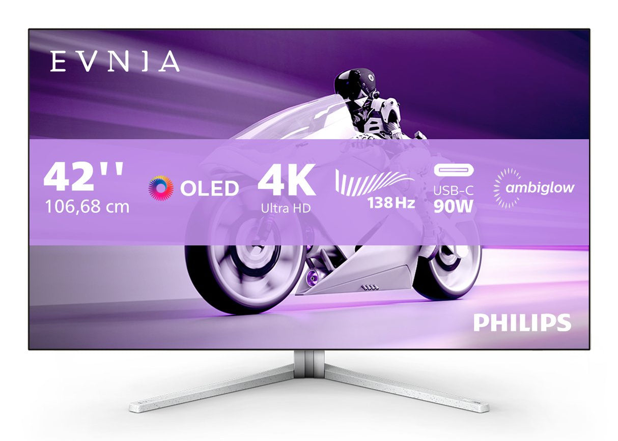 EAN 8712581798703 - Philips 42M2N8900/00 pantalla para PC 105,5 cm (41.5") 3840 x 2160 Pixeles 4K Ultra HD OLED Blanco imagen 3