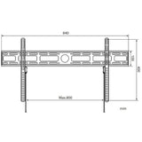 Techly Ica-Plb 840 Soporte De Pared Para Pantalla Plana 2,03 M (80") Negro