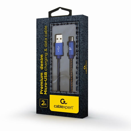 EAN 8716309108171 - Cablexpert CC-USB2J-AMMBM-2M-BL cable USB USB 2.0 USB A Mini-USB B Azul imagen 1