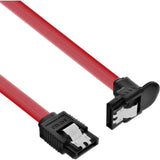 Cable Inline Sata De 6 Gb/S Con Pestillos En Ángulo De 0,5 M