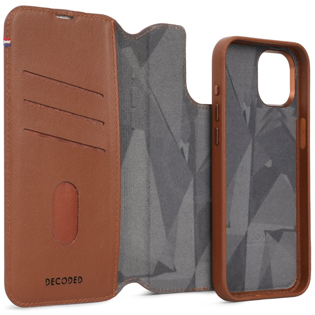 Decoded Leather Detachable Wallet For Iphone 15 Plus Tan