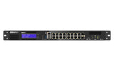 Qnap Qgd-1600  4 X 10/100/1000 (Poe++) + 10 X 10/100/1000 (Poe+) + 2 X Gigabit Sfp (Poe+) Combinado - Montaje En Rack - Ac