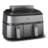 EAN 8720389047558 - Philips 5000 series NA555/00 freidora Doble 9 L Independiente 2750 W Freidora de aire caliente Plata imagen 1