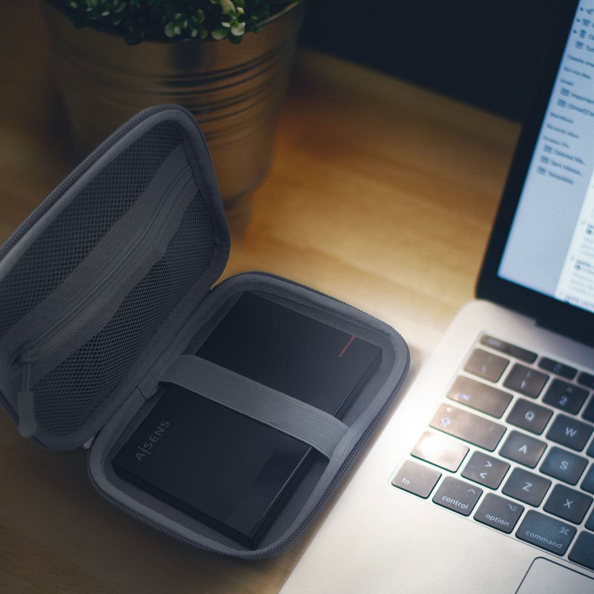 Aisens Funda Para Disco Externo De 2.5' Gris Asbg-005