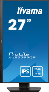 Monitor  Iiyama Prolite Xub2793qs-B7 Led 27", Negro Mate, Qhd, Ips, Adaptive-Sync, Panel De 100hz Xub2793qs-B7