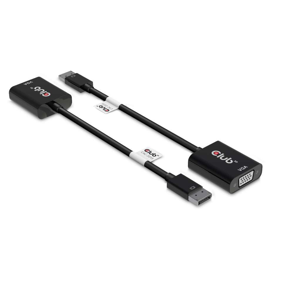 EAN 8719214471576 - CLUB3D CAC-2013 adaptador de cable de vídeo 0,228 m Displayport VGA Negro imagen 2