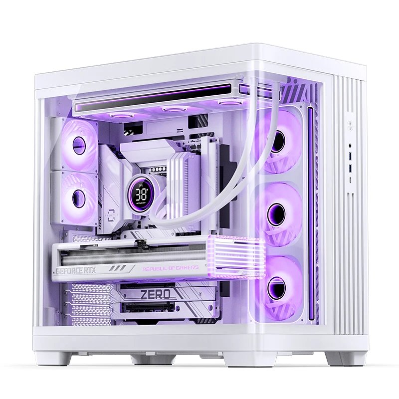 Caja Pc Jonsbo Tk-4 Midi-Tower, Atx, Tempered Glass - Blanco