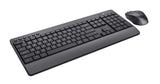 Teclado Trust Trezo Inalámbrico Completo Con Ratón Incluido Y Teclas Multimedia