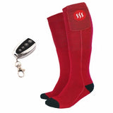 Calcetines Calefactados Glovii Banco De Energía Tamaño L (41-46), Rojo, Baterías, Cargador Y Control Remoto Incluidos, Gq3l