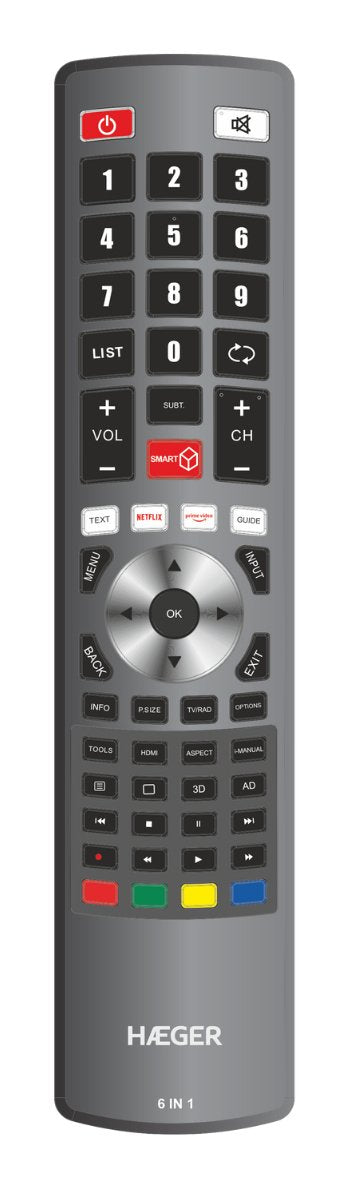 EAN 5608475032592 - Haeger UR-006.002A mando a distancia Universal Botones imagen 1