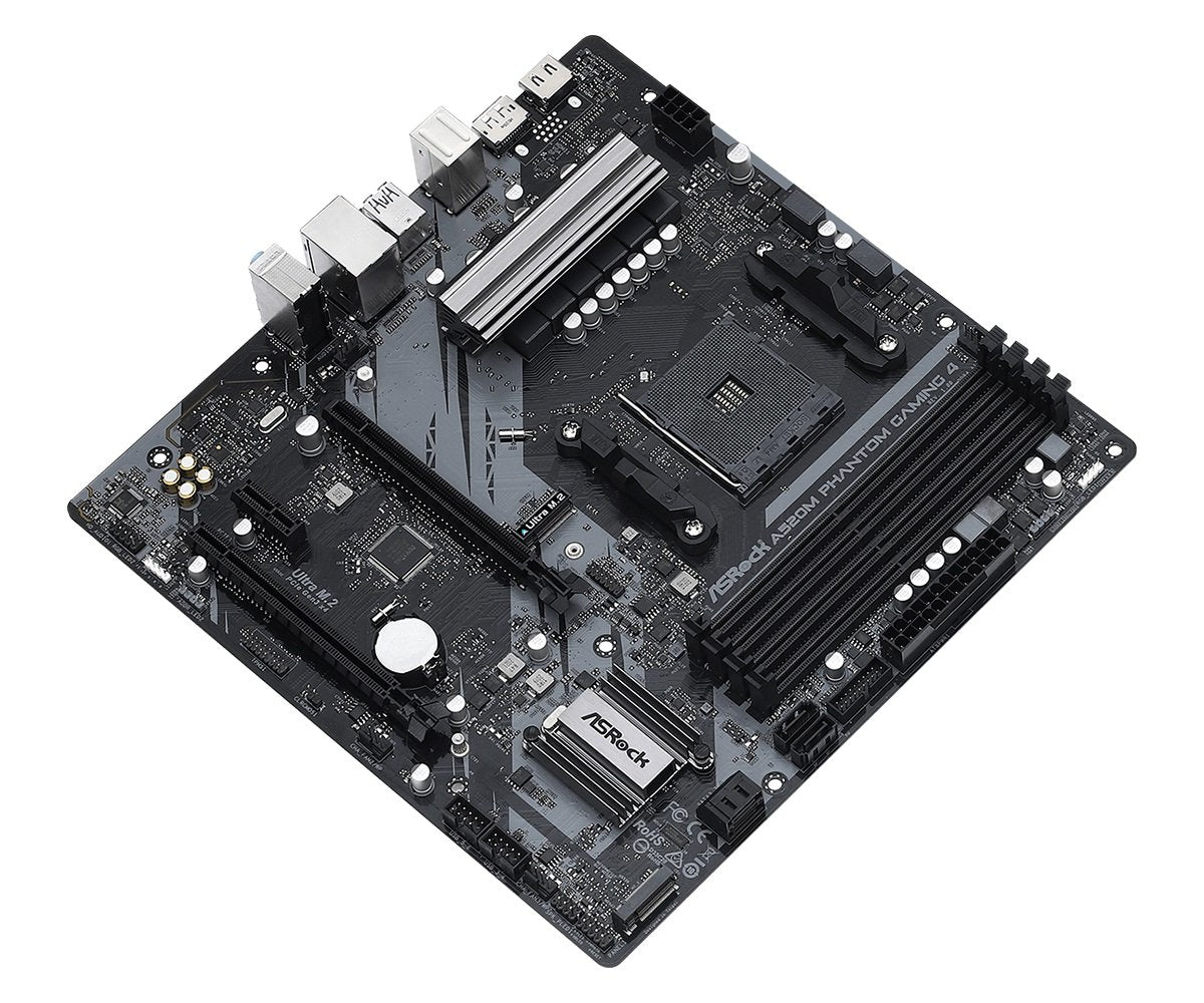 Placa Base A520m Phantom Gaming 4 Am4 Matxcpnt Snd+Gln+U3.2+M2 Sata 6gb/S Ddr4
