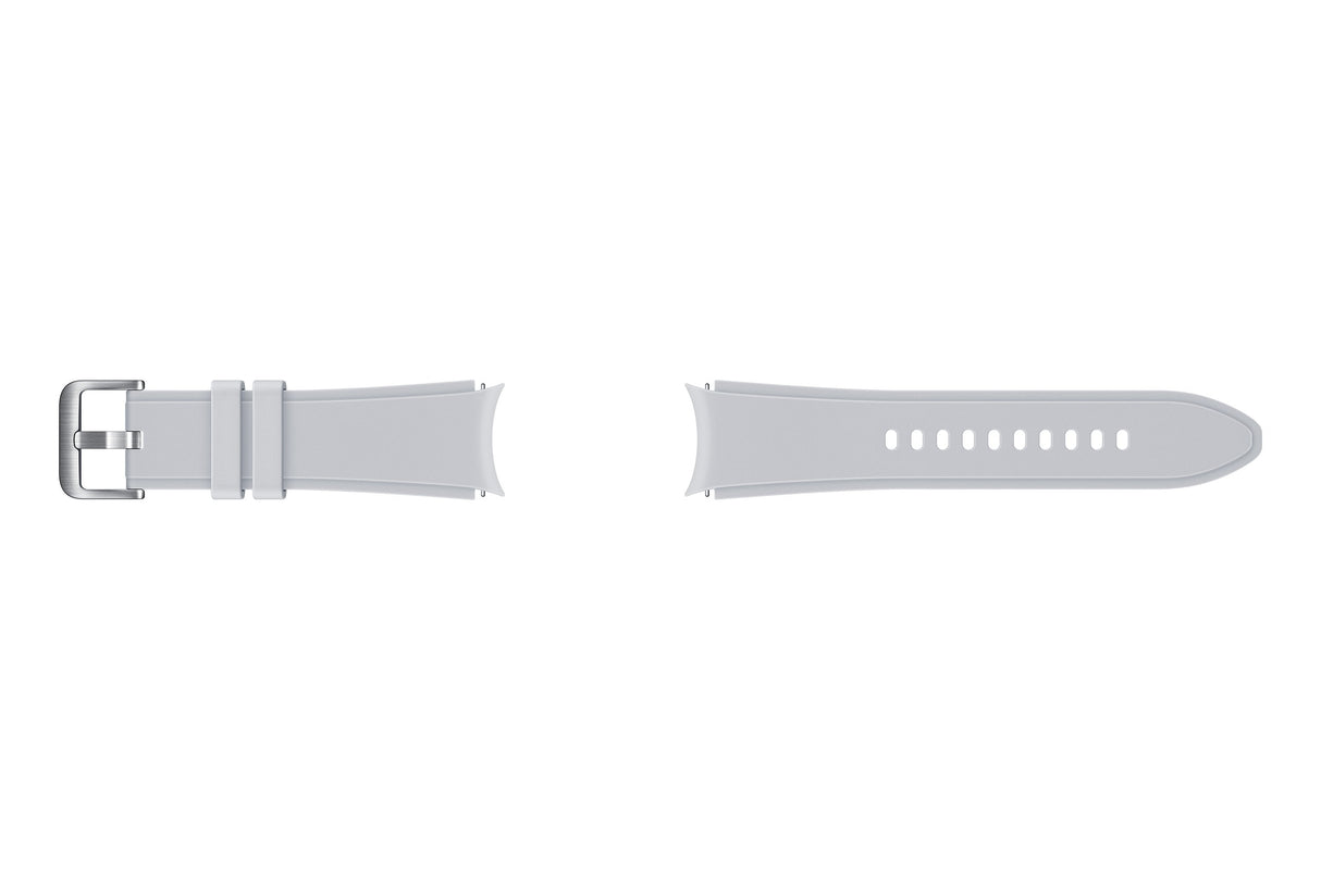 Correa De Reloj Samsung Ridge Sport Band (Plateado, Samsung Galaxy Watch4, 20 Mm, S/M)