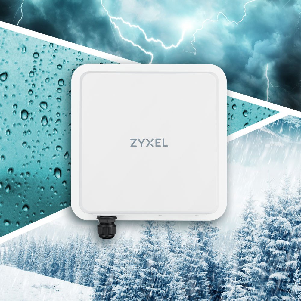 Router  Zyxel Nr7101 - Nebulaflex 5g/Lte Outdoor , Cat20 Dl Fino A 5gbps. Sim Card Slot. 1 Porta Lan Gigabit. Antenne Inte
